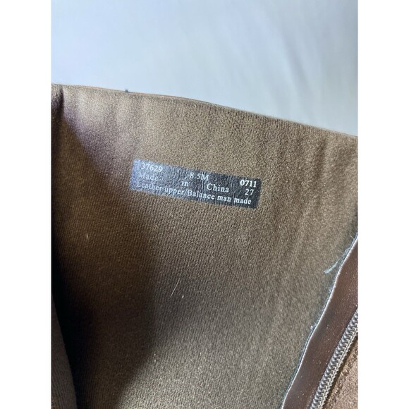 CLARKS DREAM REGAL Brown 37629 LONG BOOTS WOMENS 8.5M LEATHER ZIP SIDE SUEDE - Picture 10 of 10